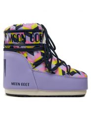 Moon Boot Śniegowce Mb Icon Low Optical 80D1409550 Fioletowy. Fioletowe śniegowce Moon Boot, bez wzorów, z materiału, bez zapięcia. Za 859.99 zł.