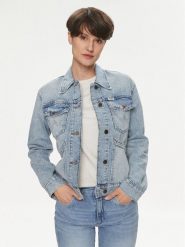 Wrangler Kurtka jeansowa Heritage 112350342 Niebieski Regular Fit. Niebieskie kurtki Wrangler, m, bez wzorów, z bawełny, bez kaptura. Za 319.99 zł.