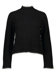 GAP Sweter w kolorze czarnym rozmiar: S. Czarne swetry GAP, s, bez wzorów, bez ramiączek. Za 109.78 zł.