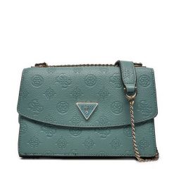 Torebka Guess. Niebieskie kopertówki Guess, z aplikacjami, wizytowe, bez dodatków. Za 439.99 zł.