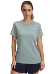 Under Armour Koszulka sportowa w kolorze niebieskoszarym rozmiar: XS. Niebieskie t-shirty sportowe Under Armour, xs, bez wzorów, bez ramiączek, outdoorowe. Za 79.40 zł.