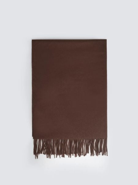 Szal damski z frędzlami brązowy Herynias 804. Brązowe szaliki i kominy BIG STAR, na jesień, bez wzorów, z dzianiny, klasyczne. Za 139.99 zł.