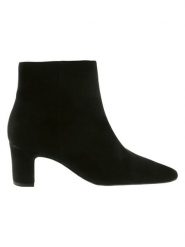 Högl Skórzane botki w kolorze czarnym rozmiar: 40. Czarne botki Högl, bez wzorów, ze skóry, eleganckie, bez obcasa, bez zapięcia. Za 456.87 zł.