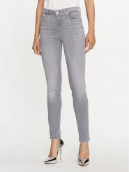 Liu Jo Jeansy UXX037 D4811 Szary Skinny Fit. Szare jeansy Liu Jo, bez wzorów, z bawełny. Za 309.99 zł.