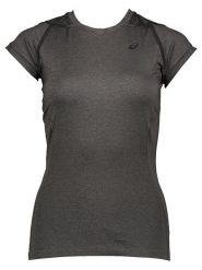 Asics Koszulka sportowa w kolorze szarym rozmiar: L. Szare t-shirty sportowe ASICS, l, bez wzorów, z materiału, bez ramiączek, outdoorowe. Za 61.60 zł.