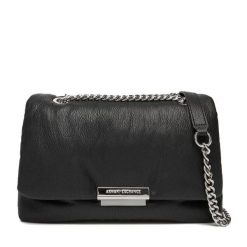 Torebka Armani Exchange. Czarne kopertówki Armani Exchange, bez wzorów, wizytowe, bez dodatków. Za 709.99 zł.