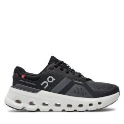 Buty do biegania On. Czarne buty do biegania On, bez wzorów, bez zapięcia, do biegania. Za 529.99 zł.