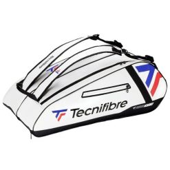 Torba na rakiety tenisowe Tecnifibre 12R Tour endurance. Białe torby sportowe TECNIFIBRE, bez wzorów, z materiału. Za 489.10 zł.