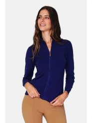 ASSUILI Kardigan w kolorze granatowym rozmiar: 34. Niebieskie swetry Assuili, bez wzorów, z kaszmiru, klasyczne, bez ramiączek. Za 114.44 zł.