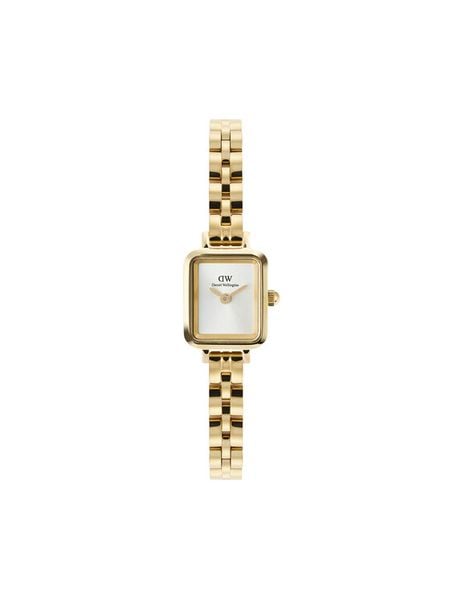 Daniel Wellington Zegarek Quadro Mini DW00100850 Złoty. Żółte, analogowe zegarki Daniel Wellington, złote. Za 909.99 zł.