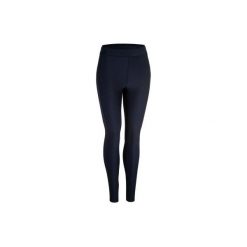 Legginsy fitness kardio damskie 120 granatowe. Niebieskie legginsy DOMYOS, bez wzorów, z elastanu. Za 64.99 zł.