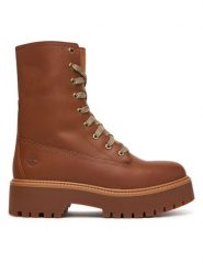 Timberland Trapery TB0A5SAHEM61 Brązowy. Brązowe traperki Timberland, bez wzorów, ze skóry, bez obcasa, bez zapięcia. Za 779.99 zł.
