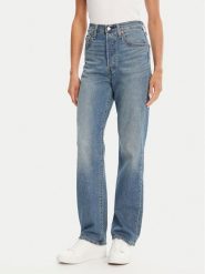 Levi's® Jeansy Ribcage 72693-0230 Niebieski Straight Fit. Niebieskie jeansy s, bez wzorów, z bawełny. Za 389.99 zł.