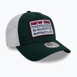 Czapka z daszkiem New Era NE Vintage Trucker. Zielone czapki z daszkiem New Era, bez wzorów, vintage. Za 129.99 zł.