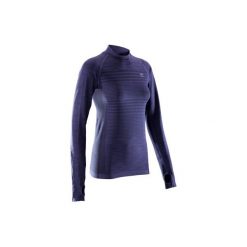 Bluzka do biegania długi rękaw KIPRUN CARE damska. Czerwone bluzki KALENJI, xl, bez wzorów, z elastanu, bez kołnierzyka, bez ramiączek. Za 69.99 zł.