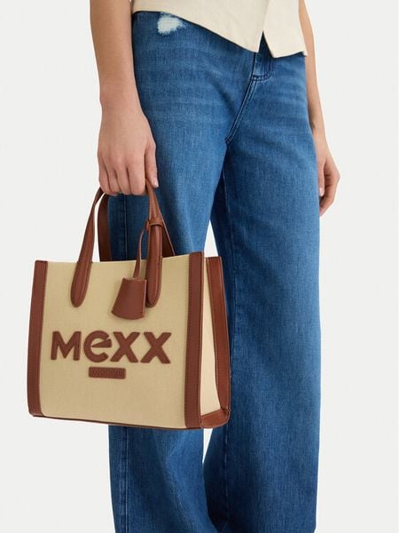 MEXX Torebka CEO-MEXX-AJ-005-09 Beżowy. Brązowe torebki klasyczne Mexx, bez wzorów, z materiału, bez dodatków. Za 179.99 zł.