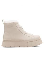 DeeZee Trzewiki CHARLIZE HY60080-5 Beżowy. Brązowe botki DeeZee, bez wzorów, z syntetyku, bez obcasa, na płaskiej podeszwie, bez zapięcia. Za 159.99 zł.