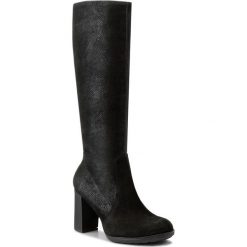 Kozaki SERGIO BARDI - Collegno FW127262617RB 601. Czarne kozaki Sergio Bardi, bez wzorów, z materiału, przed kolano, bez obcasa, na obcasie, bez zapięcia. W wyprzedaży za 349.00 zł.