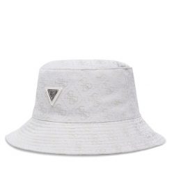 Kapelusz Guess. Białe kapelusze Guess, z aplikacjami. Za 229.99 zł.
