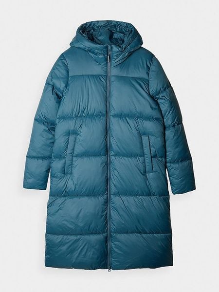 4F Płaszcz pikowany w kolorze zielonym rozmiar: XS. Zielone płaszcze 4f, xs, bez wzorów, bez kaptura. Za 109.26 zł.