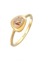 Elli PREMIUM Damski anielski włos owalny wisiorek z kwarcem w pozłacanym srebrze próby 925 Pierścionki 1 ct. Pierścionki Elli PREMIUM, z kwarcem, pozłacane. Za 333.99 zł.
