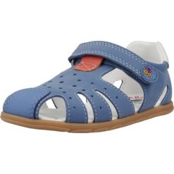 Sandały PABLOSKY 067444P Niebieski. Niebieskie sandały Pablosky, bez wzorów, ze skóry, sportowe, bez obcasa, bez zapięcia. Za 255.99 zł.