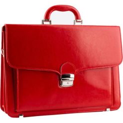 Elegancka teczka damska TIZANO T07 czerwona. Czerwone aktówki TIZANO, bez wzorów, ze skóry ekologicznej, duże. Za 205.00 zł.