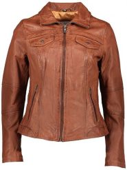 7eleven Skórzana kurtka "Brest" w kolorze jasnobrązowym rozmiar: 34. Brązowe kurtki 7eleven, bez wzorów, ze skóry, bez kaptura. Za 434.99 zł.