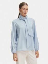 Rinascimento Bluzka CFC0127771003 Błękitny Regular Fit. Niebieskie bluzki Rinascimento, s, bez wzorów, z syntetyku, bez kołnierzyka, bez ramiączek. Za 399.99 zł.