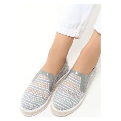 Szare Espadryle Teardrops. Espadryle marki Born2be. Za 49.99 zł.