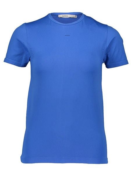 Pangaia Koszulka sportowa w kolorze niebieskim rozmiar: XS. Niebieskie t-shirty sportowe Pangaia, xs, bez wzorów, z elastanu, bez ramiączek, outdoorowe. Za 79.03 zł.