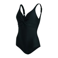 Strój kąpielowy damski Speedo Brigitte. Czarne stroje jednoczęściowe Speedo, bez wzorów, z poliesteru, sportowe. Za 339.95 zł.