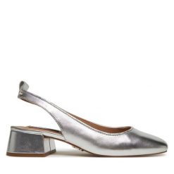 Sandały Steve Madden. Szare sandały Steve Madden, bez wzorów, bez obcasa, na słupku, bez zapięcia. Za 399.99 zł.