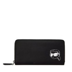 Portfel damski KARL LAGERFELD. Czarne portfele KARL LAGERFELD, bez wzorów. Za 429.99 zł.