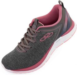 Olympikus Day damskie buty fitness z Evasense. Czerwone buty treningowe OLYMPIKUS, bez wzorów, z materiału, bez zapięcia, na fitness i siłownię. Za 255.99 zł.