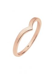 Elli Damski w kształcie litery V Stacking Trend w srebrze 925 Sterling Silver Pierścionki 1 ct. Szare pierścionki Elli, srebrne. Za 208.99 zł.