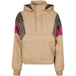 Kurtka damska Urban Classics AOP Mixed. Brązowe kurtki Urban Classics, m, bez wzorów, z materiału, eleganckie, bez kaptura. Za 235.55 zł.