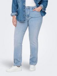 ONLY Carmakoma Dżinsy - Regular fit - w kolorze błękitnym rozmiar: 42/L32. Niebieskie jeansy Only Carmakoma, l, z aplikacjami, ze skóry, z podwyższonym stanem. Za 141.19 zł.