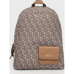 Dkny plecak damski kolor beżowy duży wzorzysty. Brązowe plecaki DKNY, bez wzorów, do ręki, bez dodatków. Za 929.99 zł.