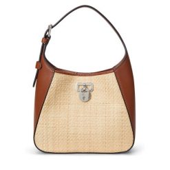 Torebka LAUREN RALPH LAUREN. Brązowe torebki klasyczne Lauren Ralph Lauren, bez wzorów, klasyczne, bez dodatków. Za 859.99 zł.