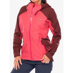 Kurtka przeciwdeszczowa damska Columbia Mazama Trail Shell. Czerwone kurtki przeciwdeszczowe Columbia, bez wzorów, bez kaptura, trekkingowe. Za 660.99 zł.