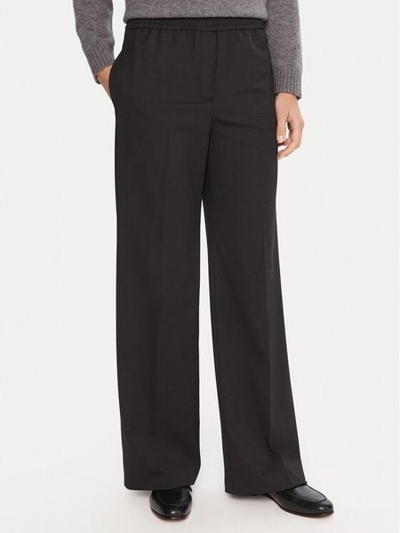 Weekend Max Mara Spodnie materiałowe Petra 2525136032 Czarny Regular Fit. Czarne spodnie materiałowe Weekend Max Mara, bez wzorów, z materiału. Za 999.99 zł.
