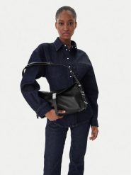 PINKO Torebka Saddle Baguette Classic AI 25-26 PL 105049 A1ZX Czarny. Czarne torebki klasyczne Pinko, bez wzorów, ze skóry, bez dodatków. Za 969.99 zł.