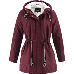 Kurtka parka z podszewką z polaru bonprix czerwony klonowy. Kurtki marki bonprix. Za 89.99 zł.