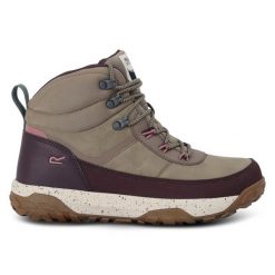 Damskie buty trekkingowe Shayford. Fioletowe trekkingi Regatta, bez wzorów, z materiału, bez zapięcia, trekkingowe. Za 329.99 zł.