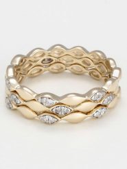 DIAMOND & CO Złoty pierścionek "Trinity" z diamentami rozmiar: 50. Żółte pierścionki Diamond & Co, z diamentem, złote. Za 1,673.17 zł.