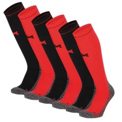 Skarpety kompresyjne do biegania Xtreme, 6 par, Multi Czerwony. Czerwone skarpetki XTREME SOCKSWEAR, bez wzorów. Za 225.99 zł.