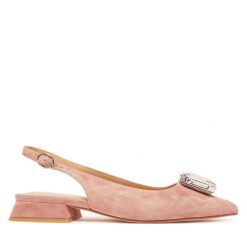 Czółenka Alma En Pena. Czerwone czółenka Alma En Pena, bez wzorów, bez obcasa, bez zapięcia. Za 399.99 zł.