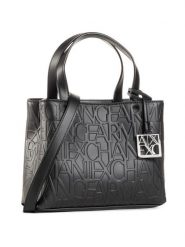 Armani Exchange Torebka 942647 CC793 00020 Czarny. Czarne torebki klasyczne Armani Exchange, bez wzorów, ze skóry, bez dodatków. Za 419.99 zł.