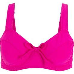 Biustonosz bikini minimizer na fiszbinach bonprix fuksja. Czerwone bikini bonprix, bez wzorów. Za 59.99 zł.